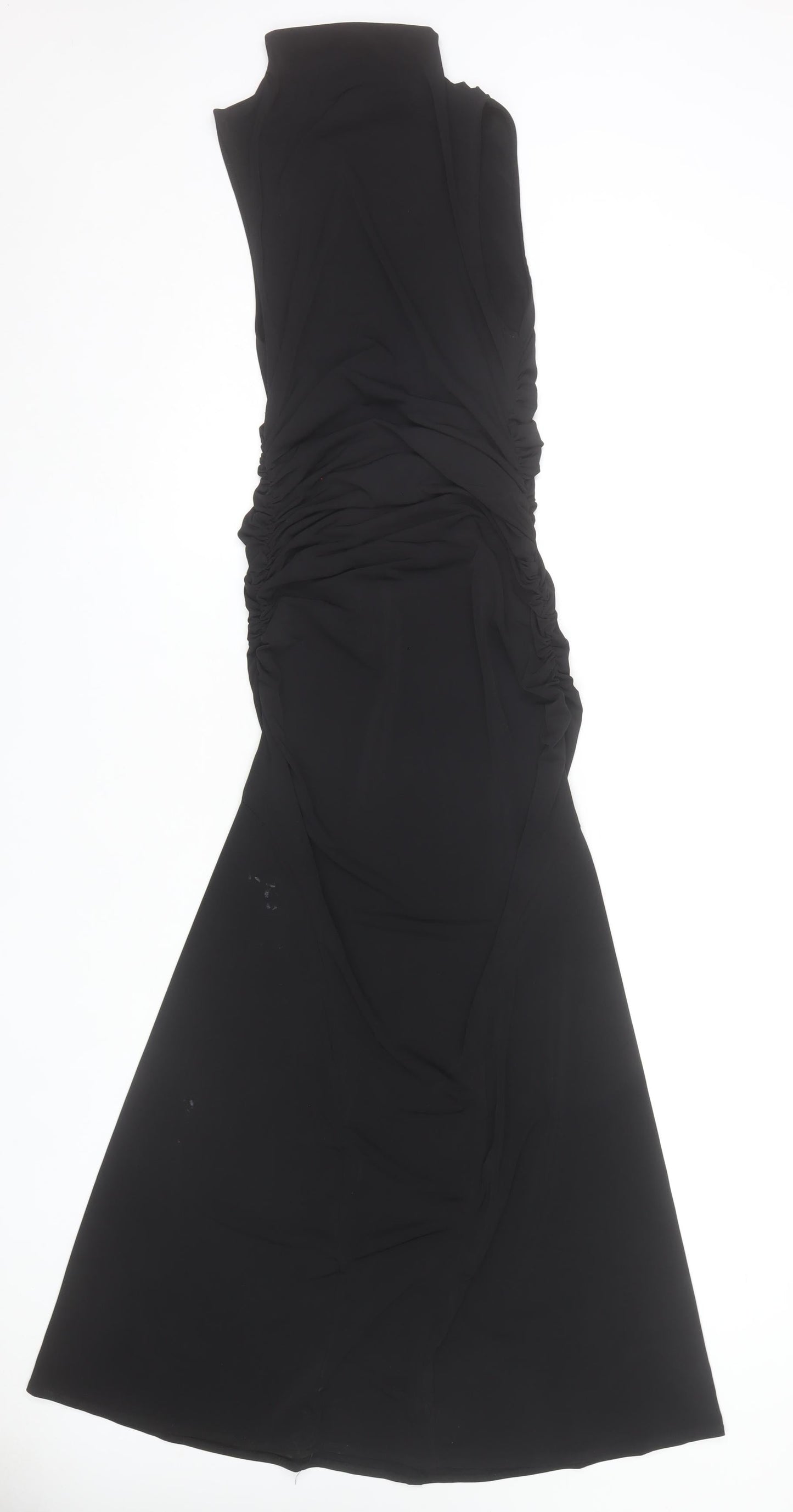 Bershka Women’s Black Size 8 Mermaid Long Party Dress Sleeveless