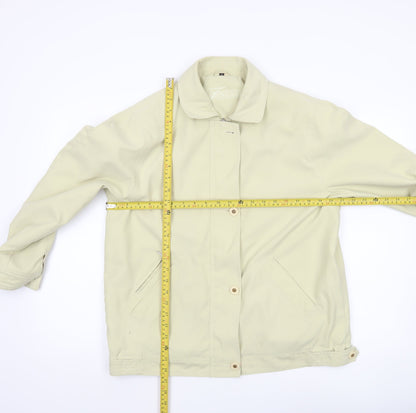 Finesse Women's Beige Size 14 Classic Mid-Length Jacket