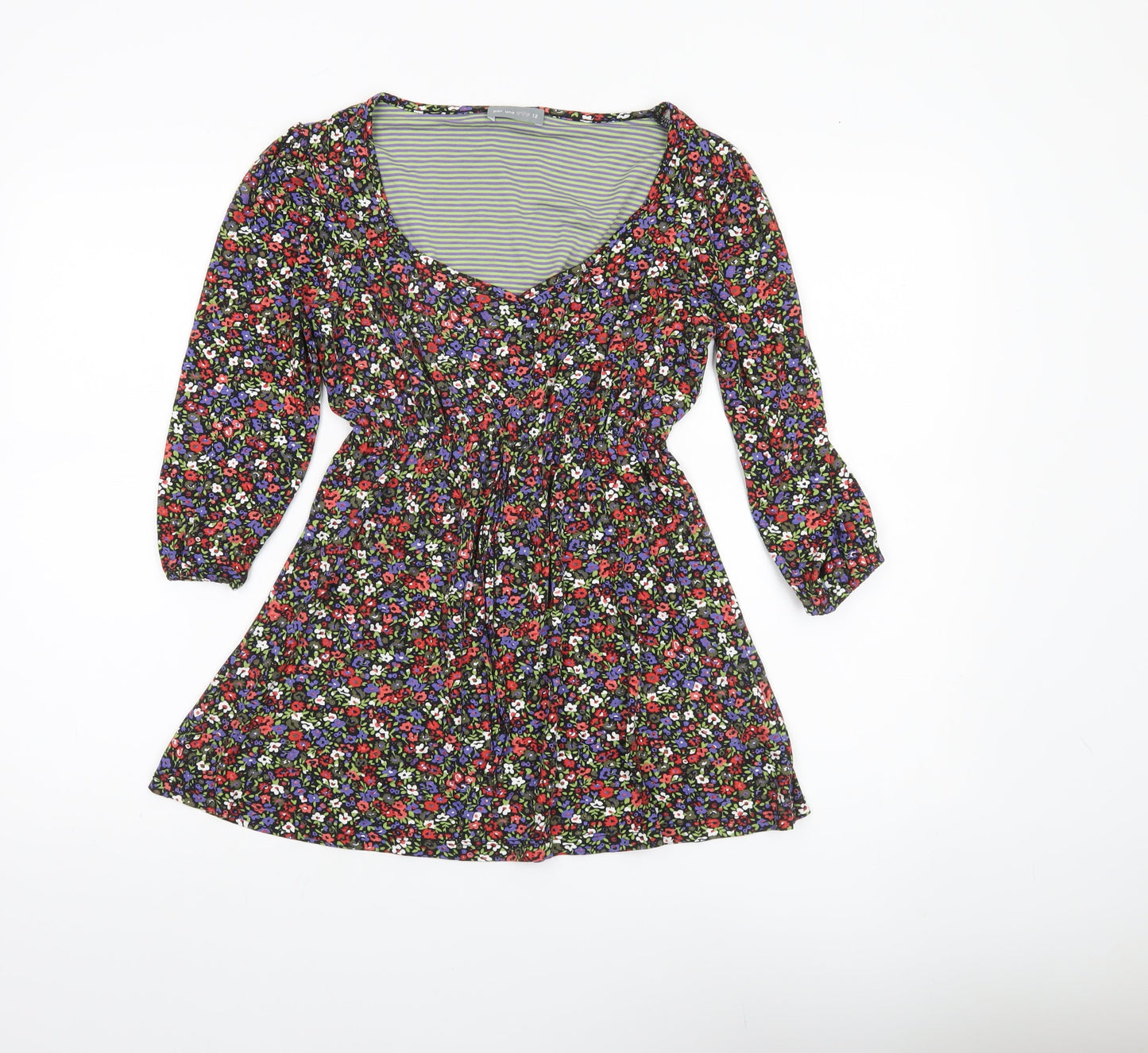 Marks and Spencer Women’s Multicoloured Floral Tunic Blouse Size 12