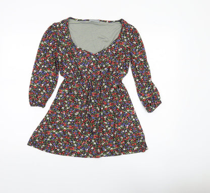 Marks and Spencer Women’s Multicoloured Floral Tunic Blouse Size 12
