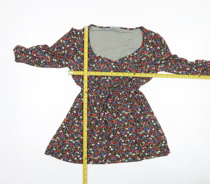 Marks and Spencer Women’s Multicoloured Floral Tunic Blouse Size 12