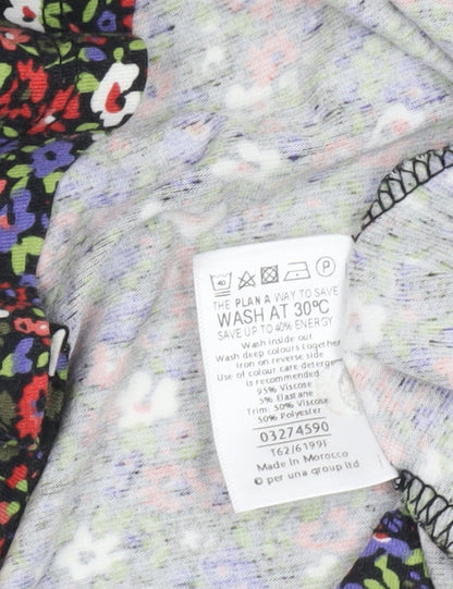Marks and Spencer Women’s Multicoloured Floral Tunic Blouse Size 12