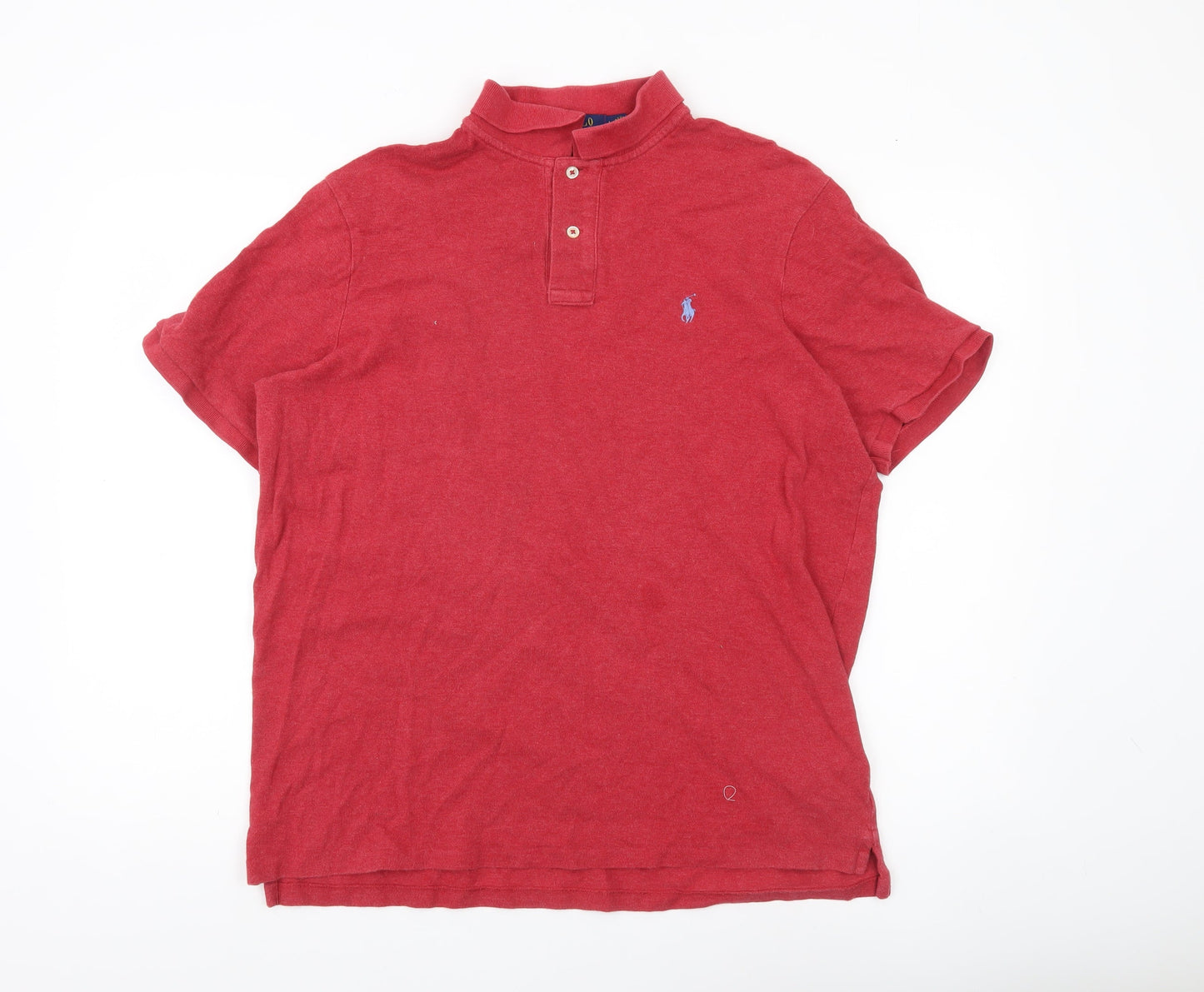 Ralph Lauren Men’s Red Classic Fit Polo Shirt Size L Cotton
