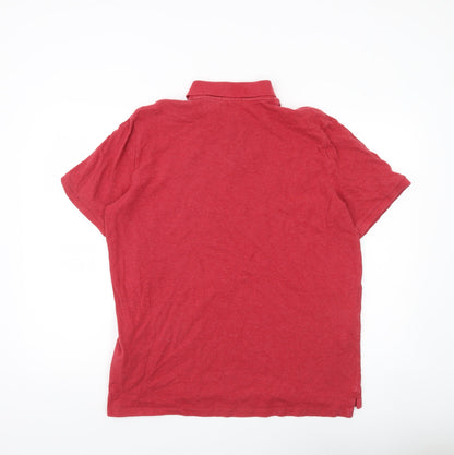 Ralph Lauren Men’s Red Classic Fit Polo Shirt Size L Cotton