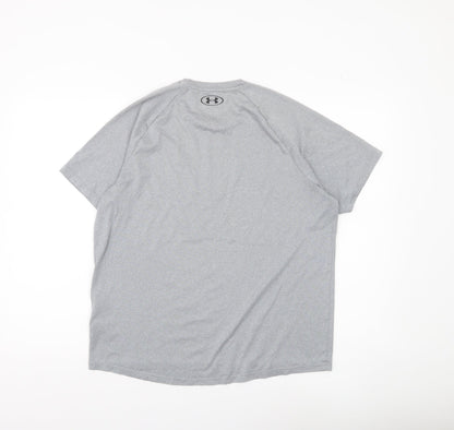 Under Armour Mens Grey M T-Shirt Lightweight Gym Training Top