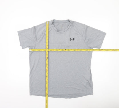 Under Armour Mens Grey M T-Shirt Lightweight Gym Training Top