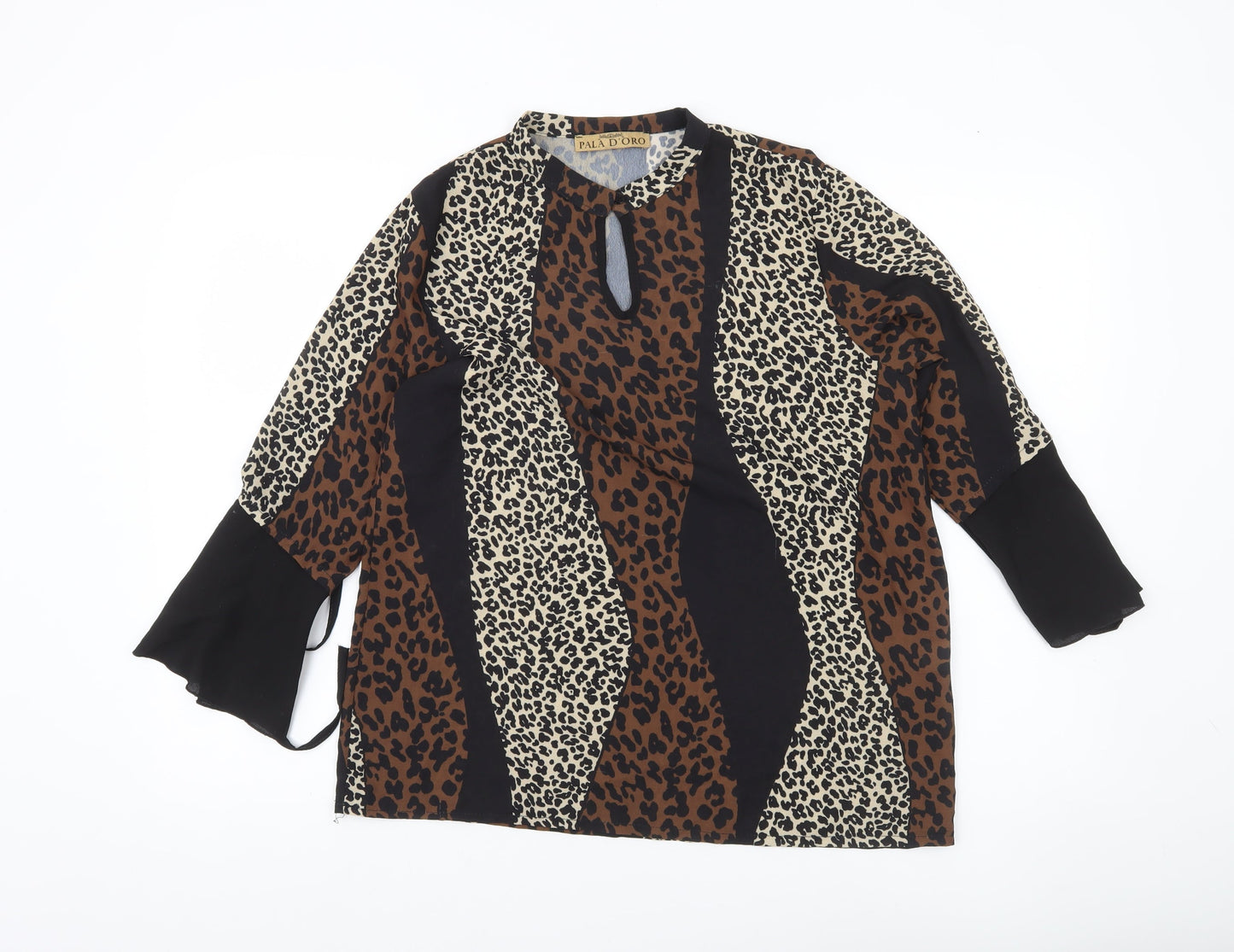 Pala D’oro Women’s Multicoloured Animal Print Tunic Blouse S