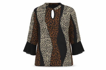 Pala D’oro Women’s Multicoloured Animal Print Tunic Blouse S