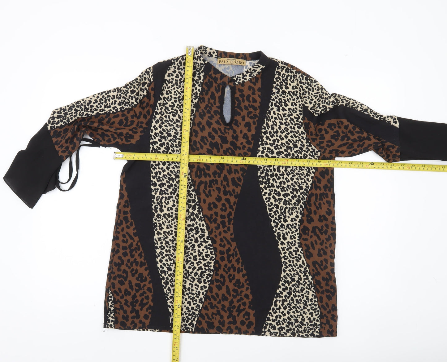 Pala D’oro Women’s Multicoloured Animal Print Tunic Blouse S