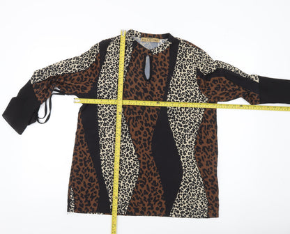 Pala D’oro Women’s Multicoloured Animal Print Tunic Blouse S