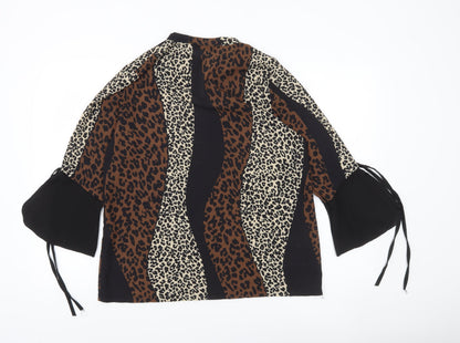 Pala D’oro Women’s Multicoloured Animal Print Tunic Blouse S