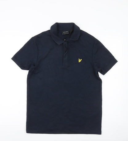 Lyle & Scott Men’s Blue Polo Shirt L Short Sleeve Regular Fit