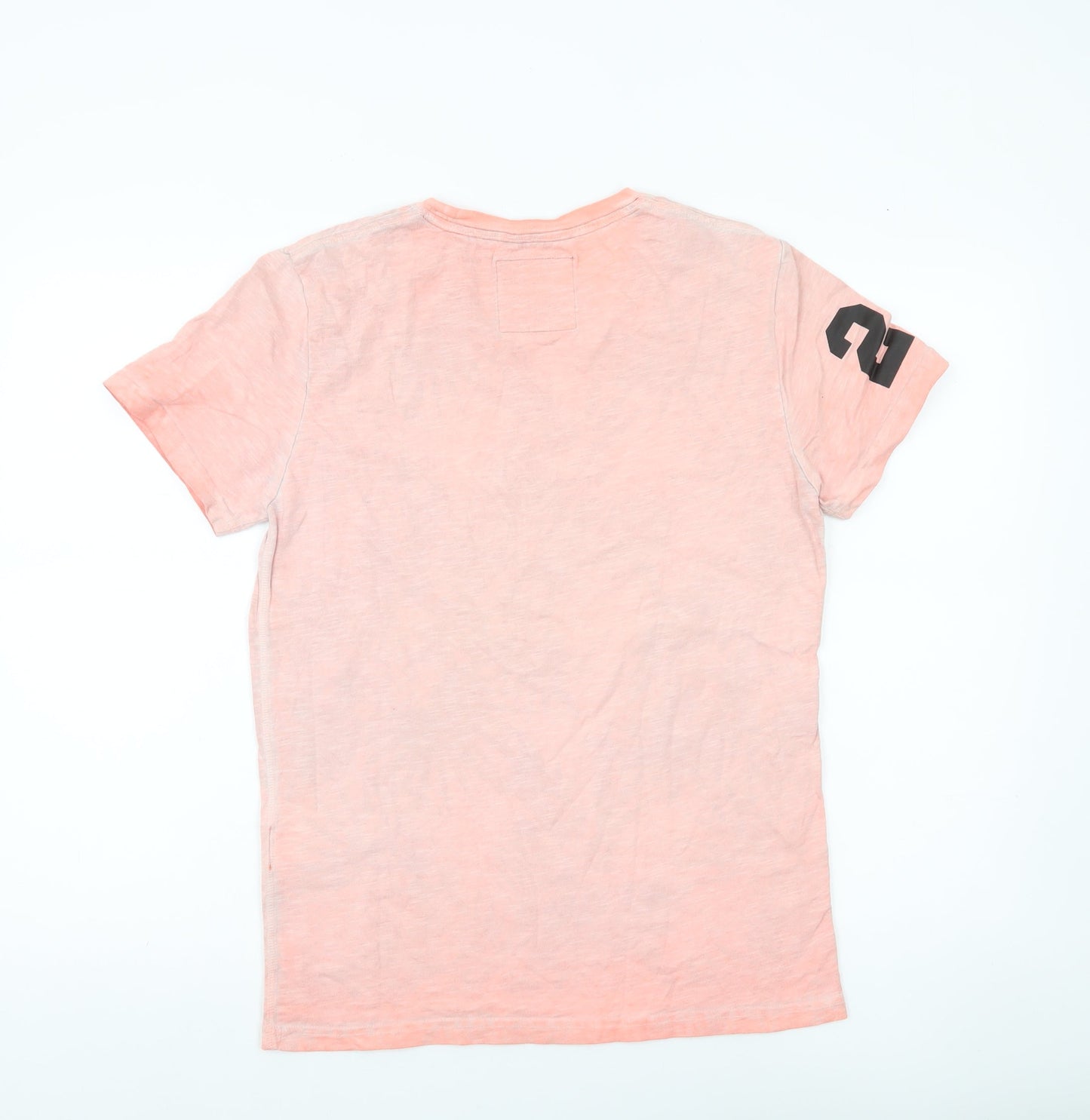 Superdry Men’s Pink Graphic Print T-Shirt Size M Vintage Style