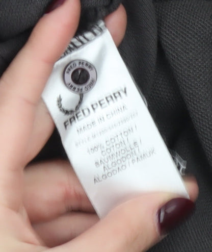 Fred Perry Men's Grey Polo Shirt M Cotton Classic Casual