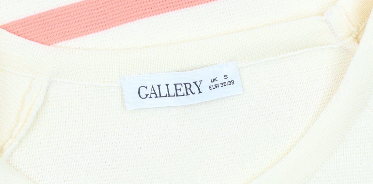 Gallery Women’s Multicoloured Striped Pullover Jumper UK S