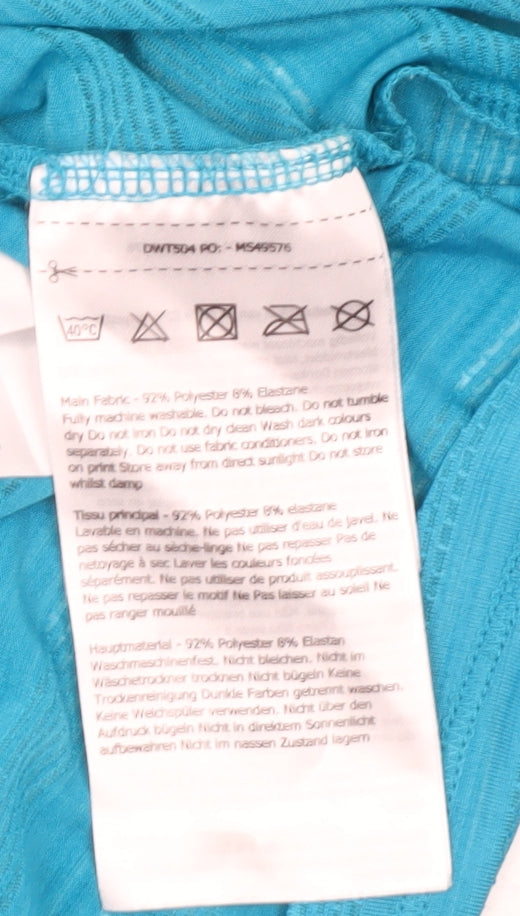 Dare 2B Womens Blue Short Sleeve Active T-Shirt UK 12