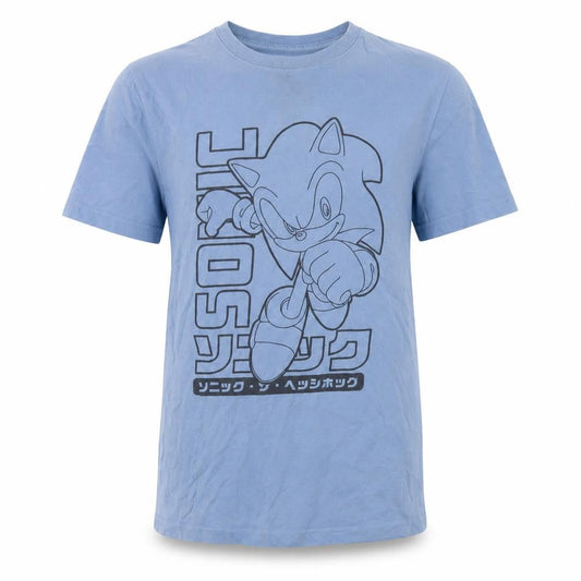 H&M Boys Blue Sonic the Hedgehog Graphic T-Shirt Size 11-12 Years