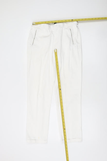Womens UK Size 4 Ralph Lauren Regular Fit Chino White Trousers