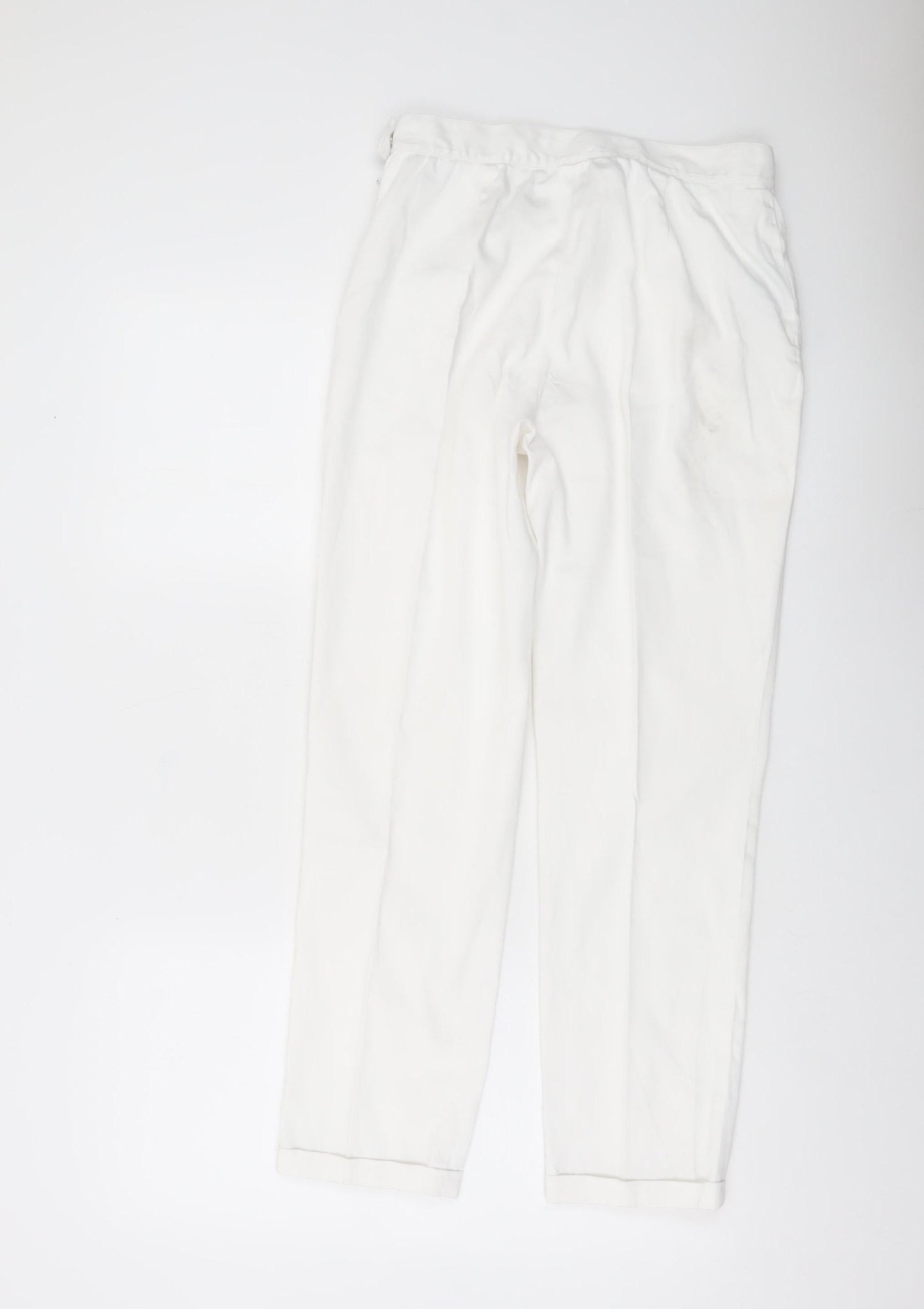 Womens UK Size 4 Ralph Lauren Regular Fit Chino White Trousers