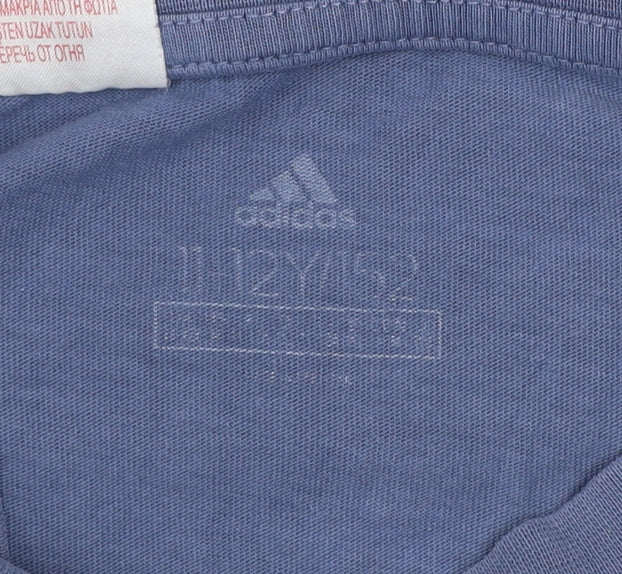 Boys UK Size 10 Years adidas Blue Basic T-Shirt