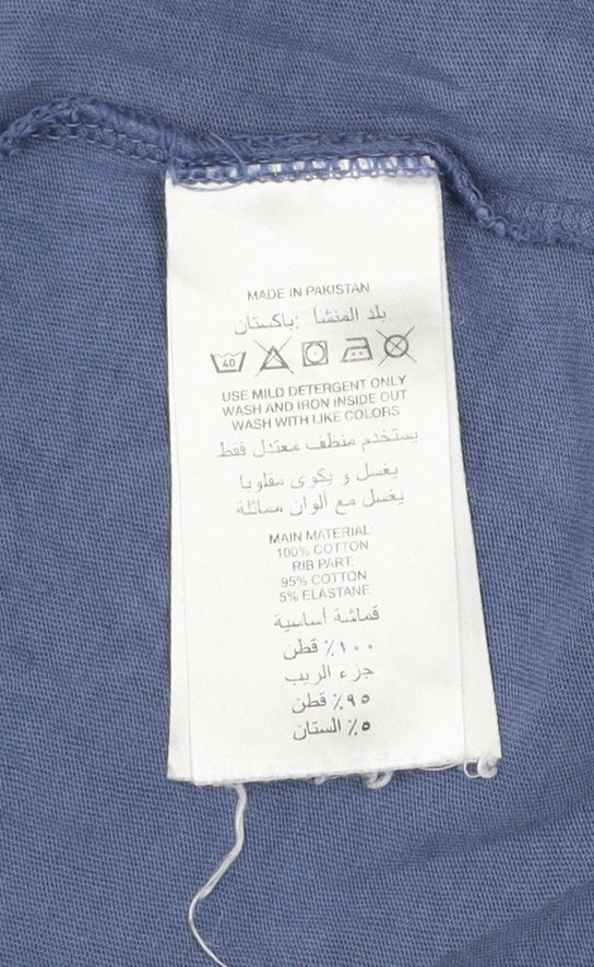 Boys UK Size 10 Years adidas Blue Basic T-Shirt