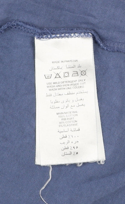 Boys UK Size 10 Years adidas Blue Basic T-Shirt