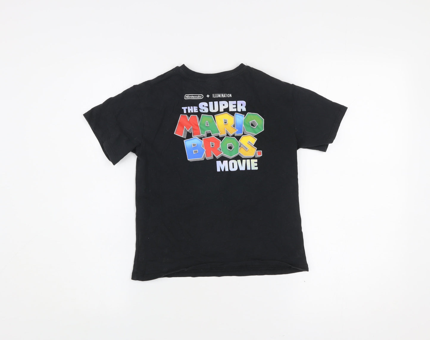 Next Boys Black Super Mario Princess Peach Graphic T-Shirt 5 Years
