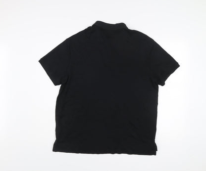 Ralph Lauren Men’s Black Slim Fit Polo Shirt Size XL Cotton