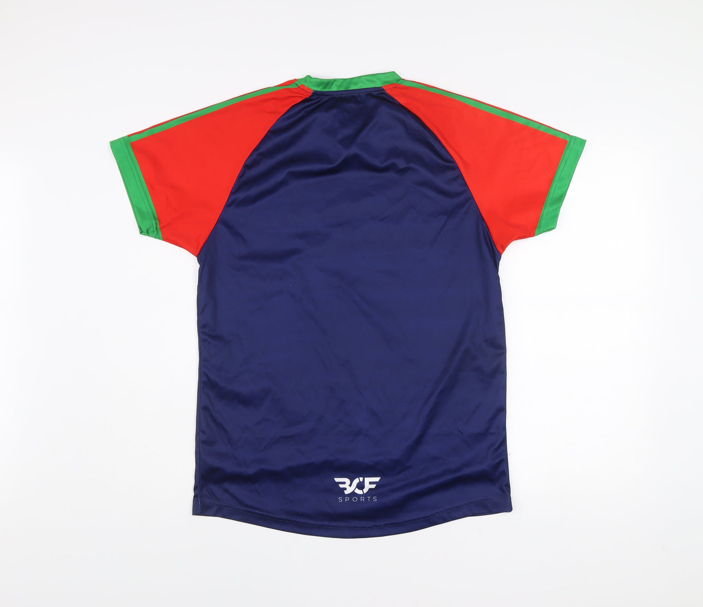 BCF Sports Men’s Blue Football Rugby Jersey T-Shirt Size M