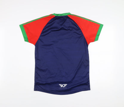 BCF Sports Men’s Blue Football Rugby Jersey T-Shirt Size M
