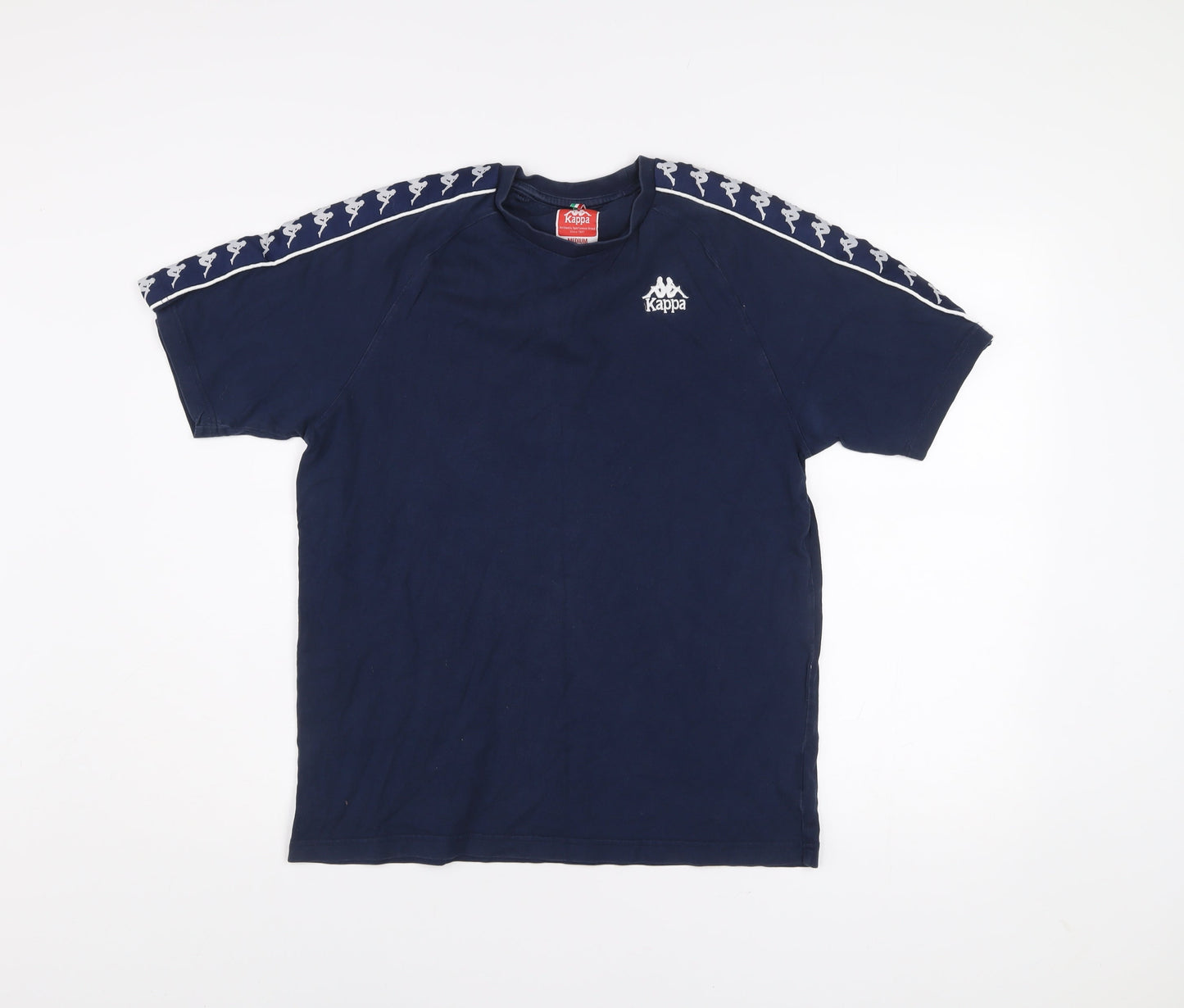 Kappa Men's Blue Medium Crew Neck Cotton Sports T-Shirt