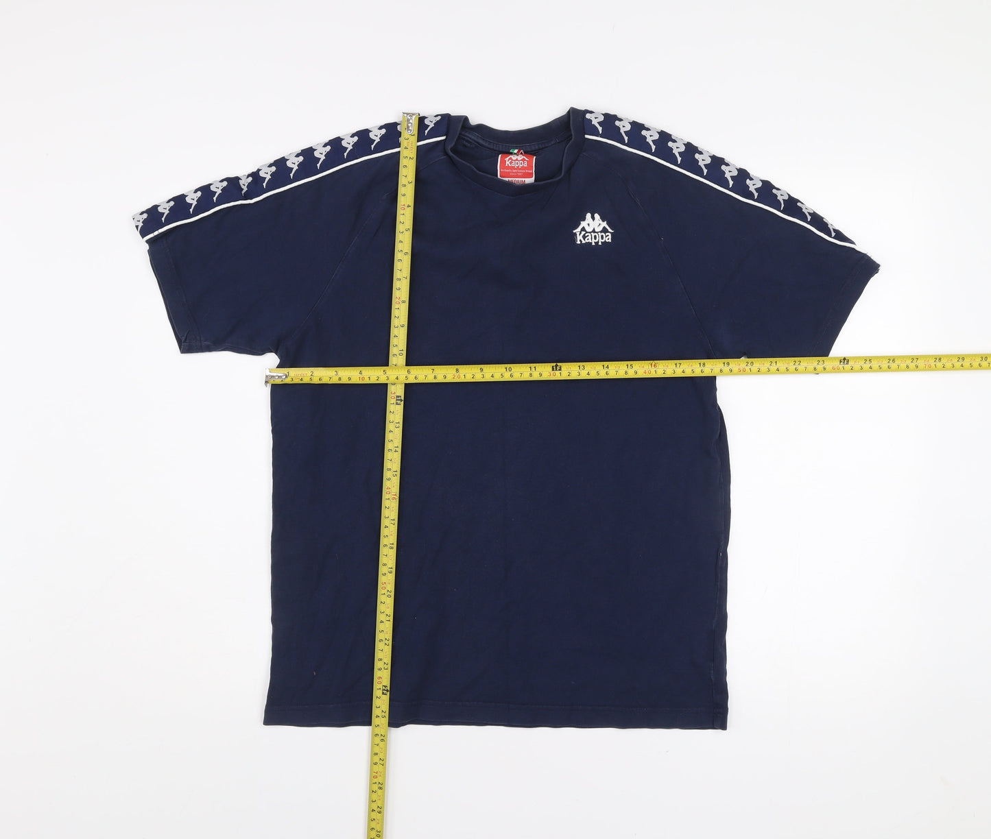 Kappa Men's Blue Medium Crew Neck Cotton Sports T-Shirt