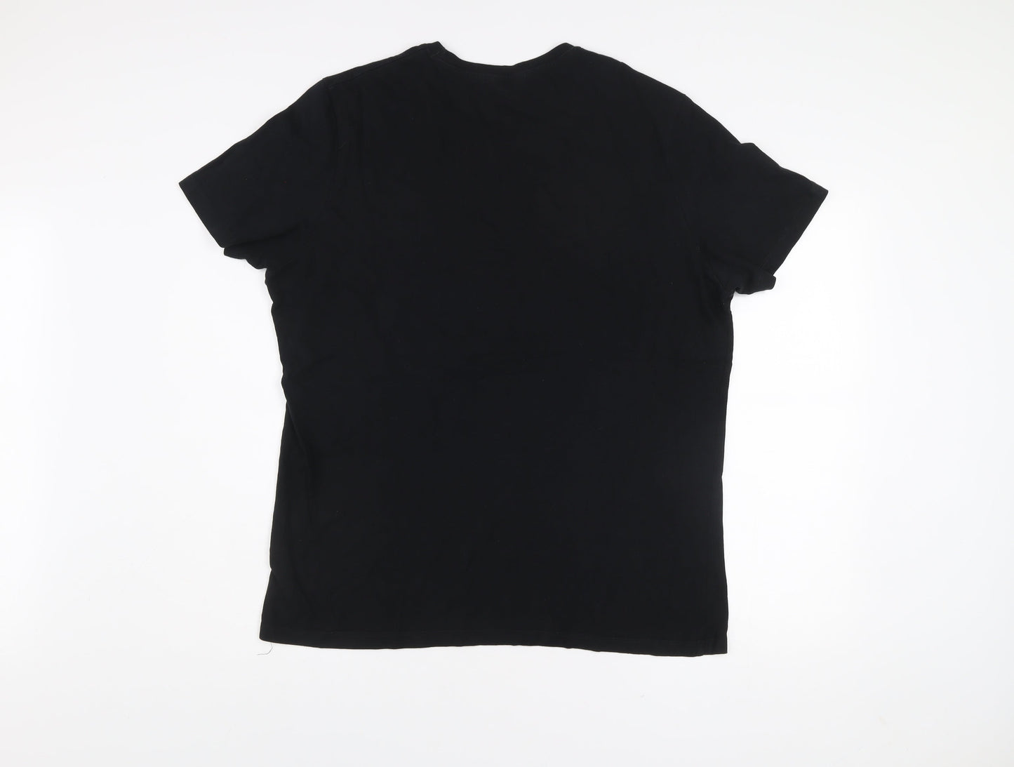 Jack & Jones Men’s Black XL Graphic Print Crew Neck T-Shirt