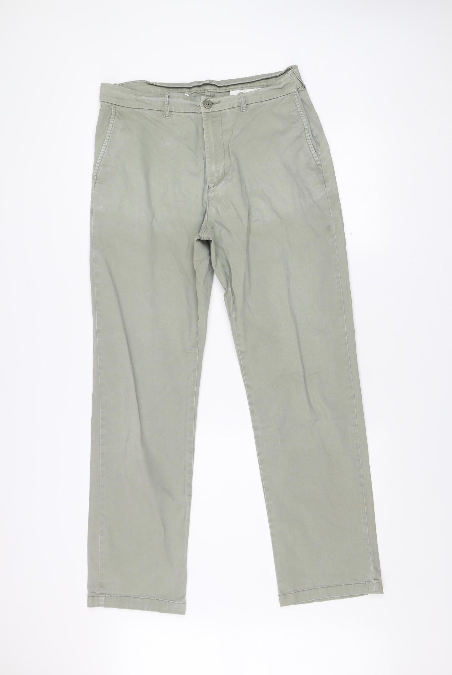 Debenhams Men's Grey Chino Trousers 34W 31L Regular Fit