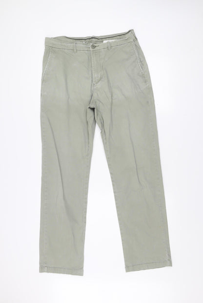 Debenhams Men's Grey Chino Trousers 34W 31L Regular Fit