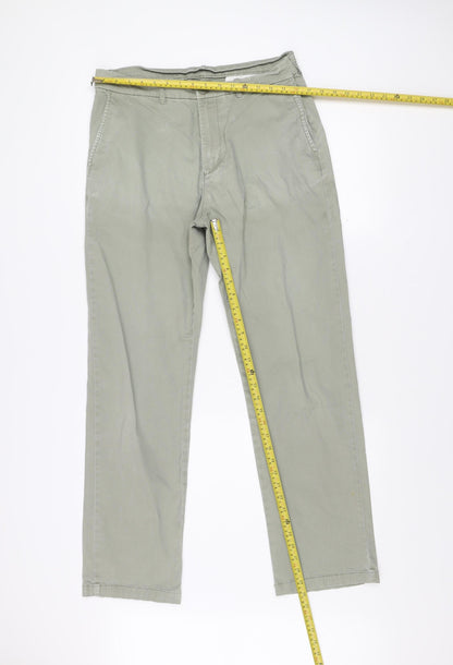 Debenhams Men's Grey Chino Trousers 34W 31L Regular Fit