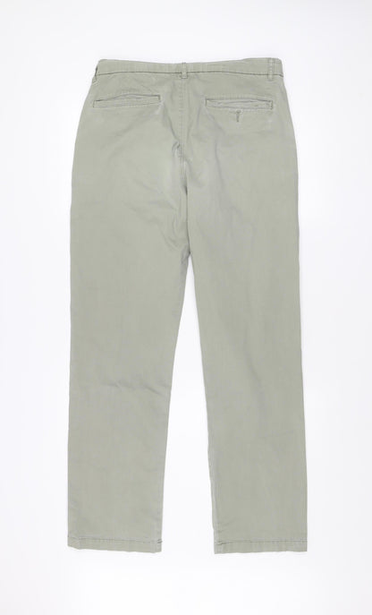Debenhams Men's Grey Chino Trousers 34W 31L Regular Fit