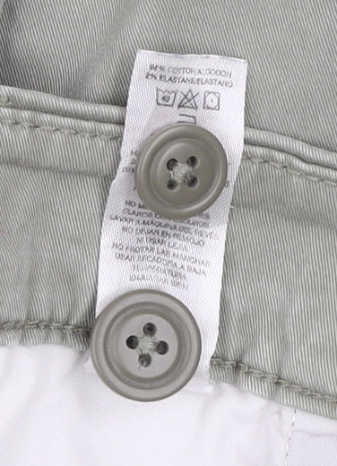 Debenhams Men's Grey Chino Trousers 34W 31L Regular Fit