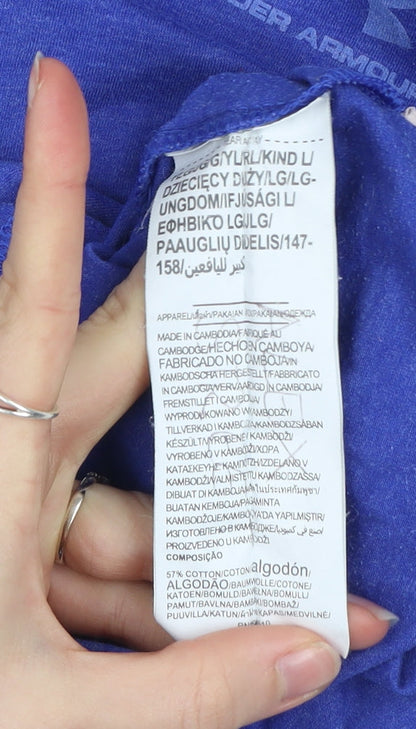 Under Armour Boys Blue 13-14Y Short Sleeve Active T-Shirt