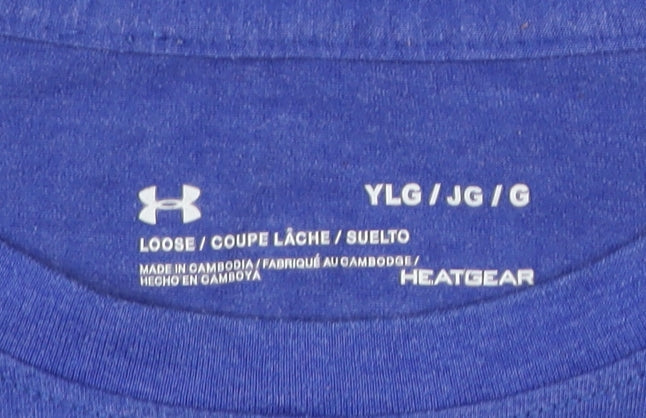 Under Armour Boys Blue 13-14Y Short Sleeve Active T-Shirt