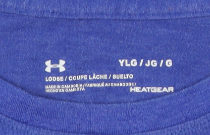 Under Armour Boys Blue 13-14Y Short Sleeve Active T-Shirt