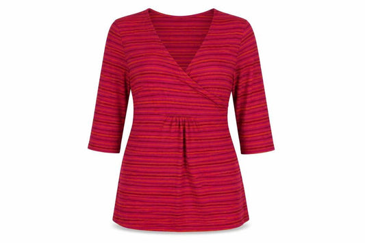 H&M Mama Womens Maternity Striped Wrap Blouse Size 12 Multicoloured