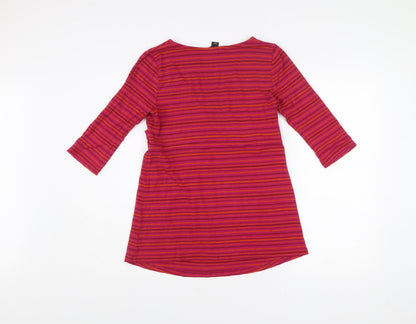 H&M Mama Womens Maternity Striped Wrap Blouse Size 12 Multicoloured