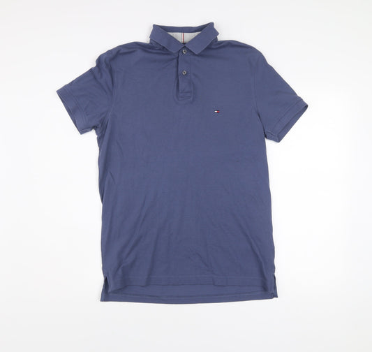 Tommy Hilfiger Men's Blue Polo Shirt M Regular Fit 1985
