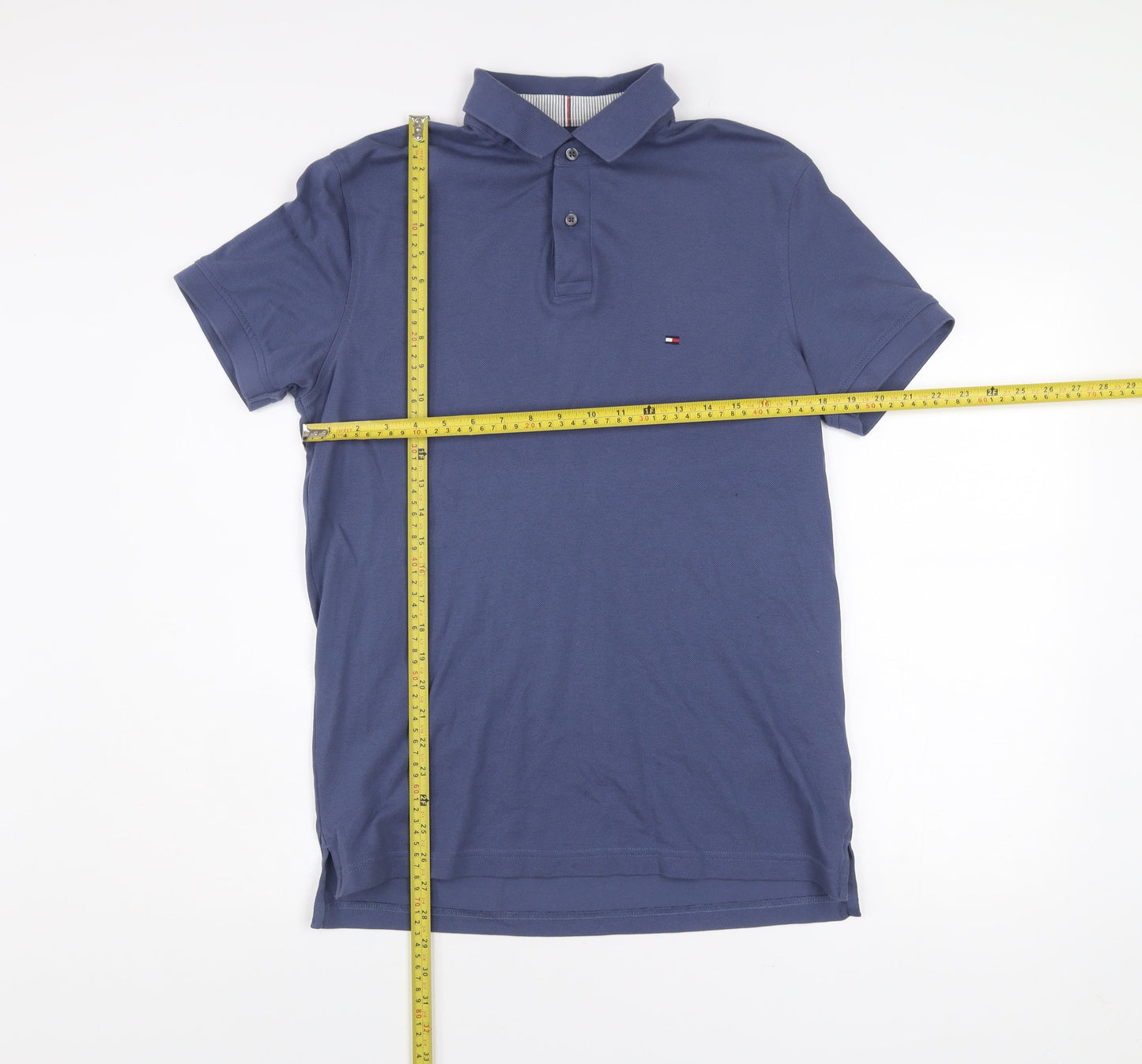 Tommy Hilfiger Men's Blue Polo Shirt M Regular Fit 1985