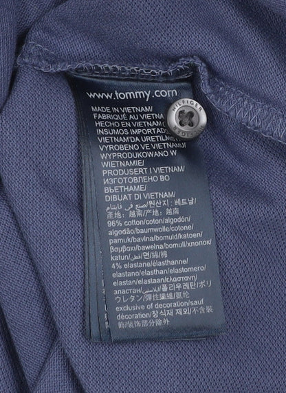 Tommy Hilfiger Men's Blue Polo Shirt M Regular Fit 1985