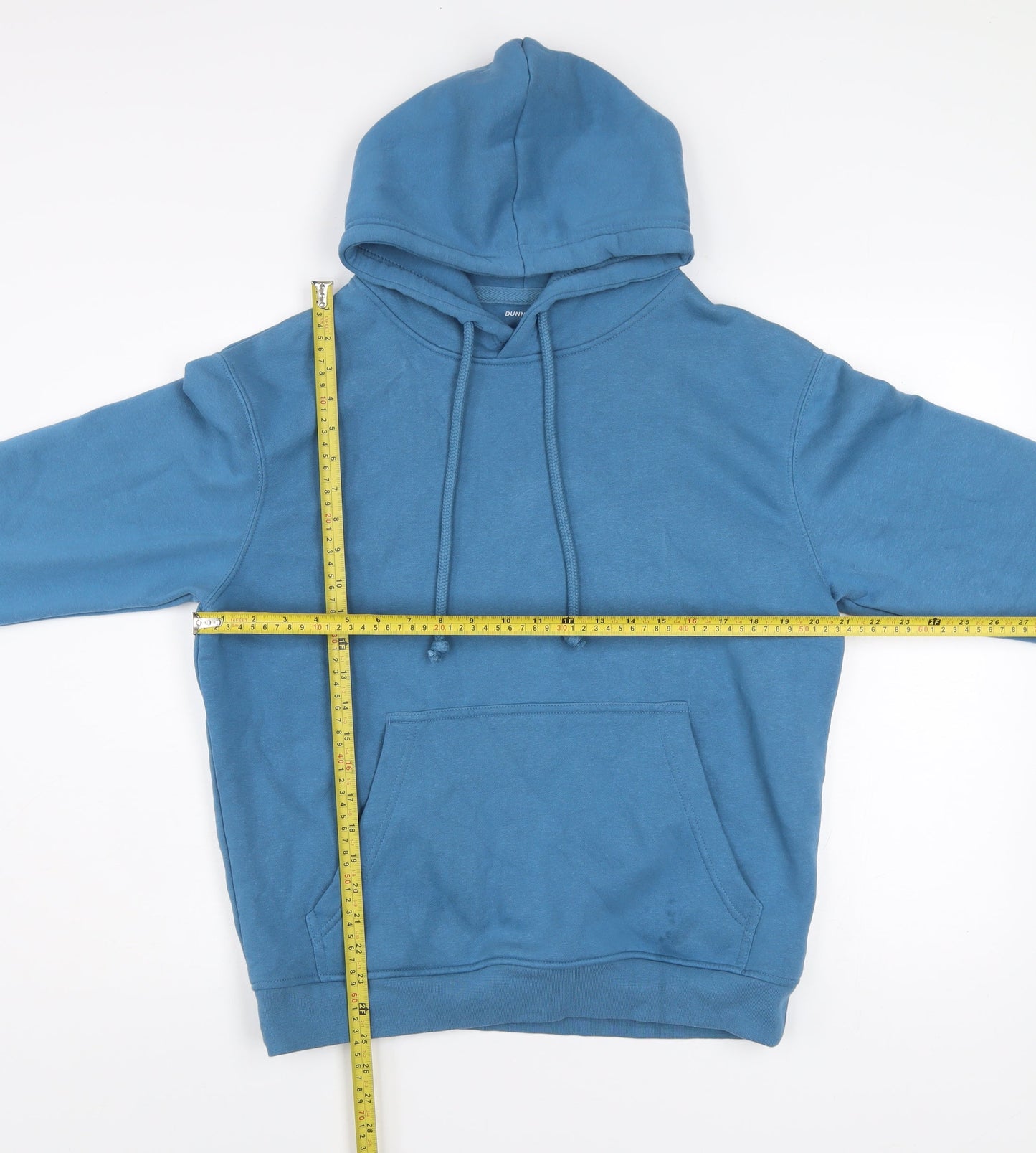 Dunnes Stores Men's Blue Pullover Hoodie Size S Relaxed Fit