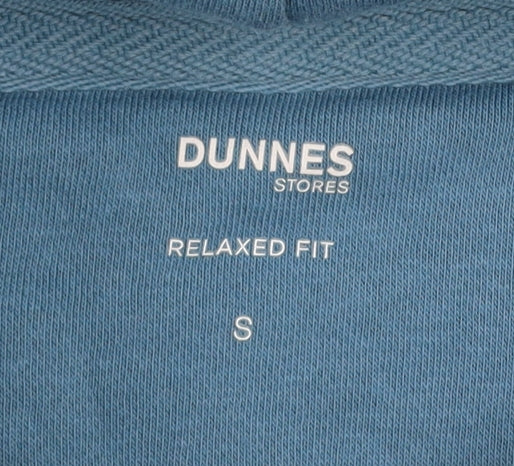 Dunnes Stores Men's Blue Pullover Hoodie Size S Relaxed Fit