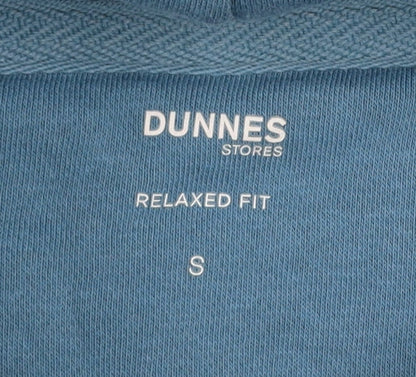 Dunnes Stores Men's Blue Pullover Hoodie Size S Relaxed Fit