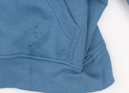 Dunnes Stores Men's Blue Pullover Hoodie Size S Relaxed Fit